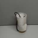 Small Bedside Table Lamp for Bedroom, Minimalist Wood Base & Round Fabric Shade, Mini Cute Cozy Warm White Nightstand Boho Lamp, Study Desk Night Stand Light for Room, Dorm, Nursery, Living Room (Round - Set of 1)