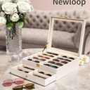 NEWLOOP 20 Slots Sunglass Organizer for Women Men Sunglasses Storage Box for Multiple Pairs of Eyeglass Holder Display Case