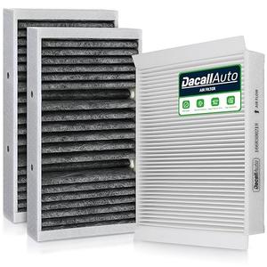 Cabin Air Filter Set Fits for Mercedes 2016-2019 GLE400 GLE350 GLE550e GLE43/GLE63 AMG; 2012-2015 ML350; 2017-2019 GLS450 GLS550; 2013-2016 GL450 GL550 GL63; Replace 1668300318 1668300218