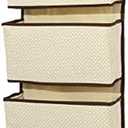 Muellery Closet Behind The Door Organizers Storage Hanging Door Storage Organizer Beige TPAF90915