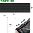 4x30ft Landscape Fabric Heavy Duty,Thicken Block Gardening Ground Cover Mat,Garden Cloth,Black Plastic Ground Cover,Commercial Driveway Fabric (4 * 30ft, 2Pack)