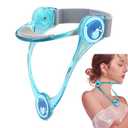 Xemz Adjustable Neck Support, Neck Brace Cervical Collar, Portable Neck Traction Device Neck Stretcher Forward Head Neck Posture Corrector for Women and Men Cervical Spine Pressure Relief (Blue)