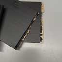 Premium Large Bamboo Box with Combination Lock,Storage Decorative box,Storage Lockbox Set with Plentiful Accessories 3 Jars & 3 Brushes&4 Tubes,Removable Tray,Detachable Compartment,Elegant Black