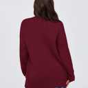 PRETTYGARDEN Women's 2025 Fall Cardigan Sweaters Long Sleeve Open Front Button Up V Neck Knit Winter Fashion Clothes (Wine Red,Medium)