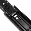6 Pairs 8 Inch Drawer Slides, Side Mount Furniture Ball Bearing Drawer Slides with Mounting Screws for Cabinet, 110 lb Load Capacity, Black