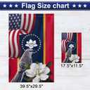 FLAGWIX Mississippi State Double Sided State Flags, Mississippi American Flags, Double Sided Heavy Duty Canvas House Flag 30x40, Mockingbird and Magnolia Indoor Outdoor Home Decor Flag