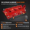VQ35DE Aluminum Valve Cover Compatible with 2003-2008 Infiniti G35 V6 3.5L 2003-2009 Nissan 350Z V6 3.5L Replace# 13264-AM600 13264-AM610