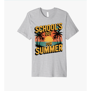Funny Teacher Summer Vacation, School’s Out For Summer 2025 Premium T-Shirt Size Medium