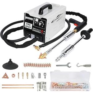 Stud Welder Dent Repair Kit, 110V Spot Welder Dent Puller Machine 2000W 3800A Dent Puller Welder with 6 Welding Modes Vehicle Body Repair Dent Removal Tools for Car/Truck/Motorcycle