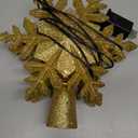 DG-Direct Christmas Tree Topper Lighted with Golden Snowflake Projector, Led Rotating Magic Snowflake, 3D Hollow Glitter Lighted Gold Snow Tree Topper for Christmas Tree Decorations