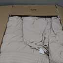 CASAAGUSTO Queen Comforter Set, 7 Pieces Oatmeal Seersucker Bed in a Bag Queen Size Soft All Seasons, Bedding Sets with Comforter, Flat Sheet, Fitted Sheet, 2 Pillow Shams, 2 Pillowcases