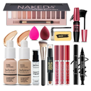 All in One Makeup Kit for Women Full Kit, Makeup Set 12 Colors Eyeshadow, Foundation & Primer, Lipsticks, Eyeliner, Mascara, Contour Stick, Brow Soap, Brush & Sponge, Make Up Gift Set for Women, Teens