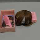 NAYOO Wispy Bangs Hair Clip - Blonde 100% Real Human Hair Clip in Bangs for Women Fringe with Temples Hairpieces for Daily Wear (Blonde, Wispy Bangs)