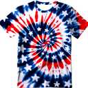 Kids Tie Dye T-Shirt,Children Hippies Senior Tie Dye Tee Tshirt for Boys Girls S