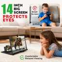 14 Inch Smartphone Screen Magnifier 3D HD Foldable Amplifier Phone Stand with Adjustable Angle Gift for Mom Dad Family Portable Universal Enlarger Movies Gaming Video