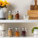 [6 Pack] 16 oz. Regular-Mouth Glass Mason Jars with Metal Airtight Lids and Bands for 1 Pint Canning, Preserving, & Meal Prep