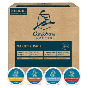 Caribou Coffee Single Serve Keurig K-Cup Pod Variety Pack, Light, Medium, and Dark Roast Coffees, 40-Count Box(Pack of 1) (EXP 08/26/25)