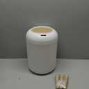 Pukomc Smart Sensor Wastebasket, Convenient and Hygienic Easy to Use, Technology Sensor Waterproof Wastebasket Plastic Trash can for Kitchen, Bathroom, Bedroom, Living Room, Office and Outdoor (Pack of 1, White)