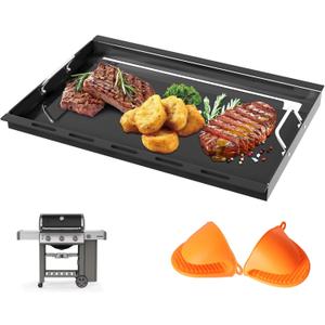 6788 Genesis II 300 Full Size Griddle Insert for Weber GS4 Genesis II 300 Series Grill Genesis II E-335 E-310 E-330 E-315 S-310 SX335 E-325 EX-335 Flat Top Griddle, Carbon Steel for 66095 66802, Size: 26.3" x 18.8" x 1.6"