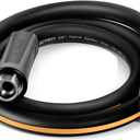 Gotron Short Garden Hose 5ft, Swivel Heavy Duty Leader Water Hose, Kink Free, Flexible and Drinking Water Pipe for RV, Outdoor, Yard, Lawn, 5ft x 5/8", Female to Male, Sprayer Nozzle not Included