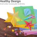 UCEC 50 Sheet Shiny Origami Paper 10 Colors Square Iridescent Origami Paper, Decoration Glitter Square Folding Papers for Kids Arts & Crafts Projects