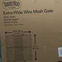 Toddleroo by North States Quick Fit Wire Mesh Wooden Baby Gate: 29.5"- 50" Wide. Pressure Mounted Baby Gate for Doorway. Tension Lever For Quick Custom Fit. (31" Tall, Sustainable Hardwood)