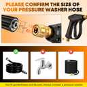 Saker Foam Cannon Dual Connector Accessory for Pressure Washer Kit,with Dual-Purpose Switch Spray Gun,Pressure Washer Gun for Car Washing and Cleaning,5 Color Power Washer Nozzle