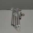 Mcrbeay Shower Curtain Rod, 1" Diameter Heavy Duty Tension Shower Rod, Non Slip Adjustable 28-74 inch No Drill Shower Curtain Rods Spring Tension For Bathroom, Shower Stall, No Rust, Brushed Nickel