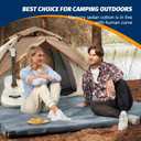 CYMULA Memory Foam Camping Mattress Pad, CertiPUR-US Sleeping Mat, Portable Roll Up Mattress for Adults, Camping Bed Pads for Sleepover, Car Bed with Travel Bag