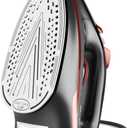 Sundu Steam Iron for Clothes with Rapid Heating Ceramic Coated Soleplate, 1500W with Precise Thermostat Dial, Self-Cleaning, Auto-Off, 350ml Water Tank for Home Clothes Ironing Use, Red