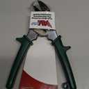 Malco AVM7 Mini Aviation Snips | Right & Straight Cutting Offset Design | Compact 7-1/8" Length for Tight Spaces | 24-Gauge Capacity | 3/4" Cut Forged Steel Jaws | Green Handle