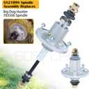 3 Pack GY21098 Spindle Assembly with GX22616 Spindle Pulley Replaces AUC15811 GY20454 GY20867 GY20962 for John Deere D140 D155 D160 E140 E150 E160 E170 LA145 LA155 S140 S160 S170 Tractors