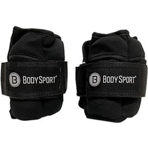 Body Sport Adjustable Ankle Weights, 1 lb.–5 lb. – Customizable Ankle and Wrist Weight Sets for Men, Women, and Kids – Workout Aid for Added Resistance – Weight Set for Walking, Running,