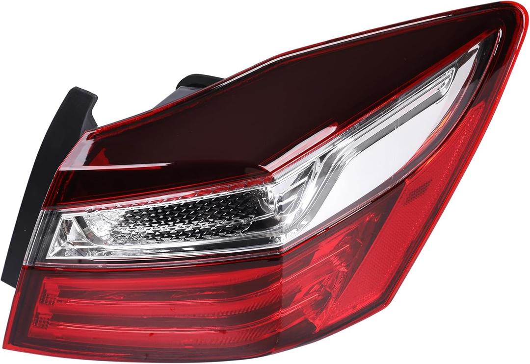 Tail Lights Rear Brake Outer Lamp Assembly for Honda Accord 2016 2017 Right Passenger Side LED HO2805108 | 33500T2AA21 for Sedan Replacement