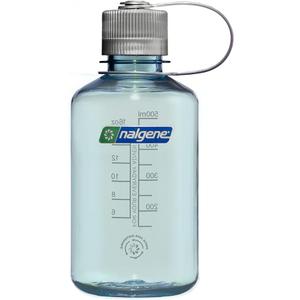 Nalgene 16 oz Narrow Mouth Water Bottle | Slim Cup Holder Size, BPA-Free, Durable & Leak Proof, Lightweight Travel Bottle, Seafoam