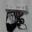 slopehill Mini Dual Voltage Hair Dryer Brush,1000 Watts Travel Hot Air Brush with European Plug, Ionic One Step Hair Dryer and Styler for Women for Home & Salon, 2 Heat & 2 Speed Settings (Black)