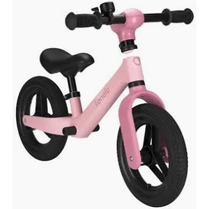 KRIDDO Toddler Balance Bike 2 Year Old, Age 24 Months to 5 Years Old, 12 Inch Push Bicycle with Customize Plate (3 Sets of Stickers Included), Steady Balancing, Gift Bike for 23 Boys Girls, Pink