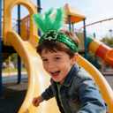 St. patrick- day-Sequins-Glitter-Headband for Adult Women Men Kids Green Holiday Costume Hair Band