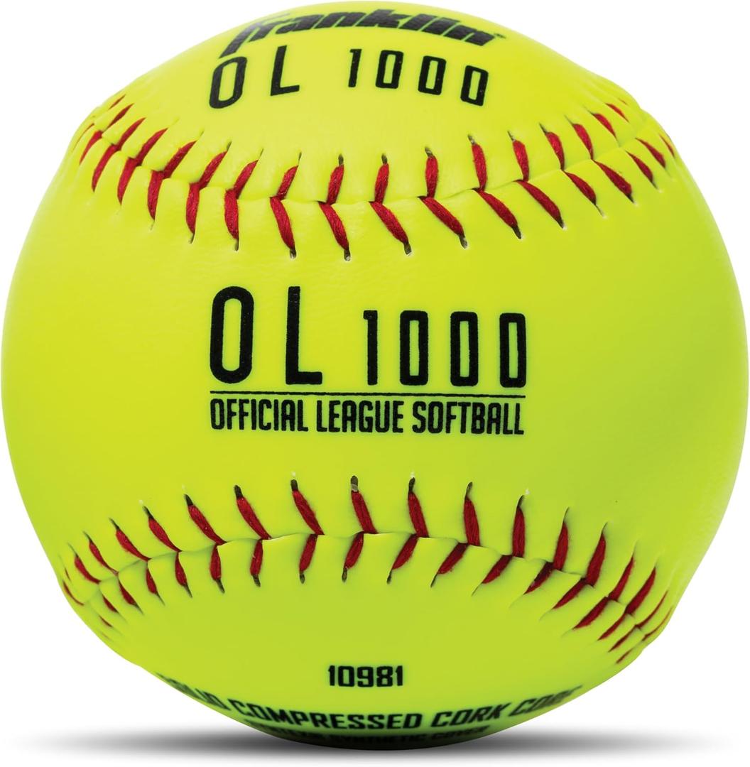 Franklin Sports Practice Softballs Youth Softballs Great for Kids and Girls Fastpitch Players Perfect for Practice, 4 Pack