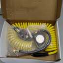 18 Pieces Air Compressor Accessories kit, 1/4 in x 25 ft Recoil Poly Air Compressor Hose Kit, 1/4" NPT Quick Connect Air Fittings, 100 PSI Tire Inflator Gauge, Blow Gun, Couplers and Plugs