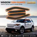 in-Channel Window Visors Rain Guards FIT Toyota Camry Side (2025-2026) 4-Piece in-Channel Dark-Smoke Polycarbonate Vent Deflectors