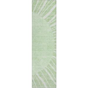 Addison Rugs Chantille ACN668 Aloe 2'3" x 7'6" Indoor Outdoor Hallway Runner Rug, Easy Clean, Machine Washable, Non Shedding, Kitchen Area Carpet for Bathroom, Patio, Laundry and Bedroom Rug