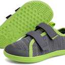 WateLves Toddler Little Kids Wide Barefoot Shoes The First Walking Shoes Girls Boys Breathable Zero Drop Minimalist Sneakers with Wide Toe Box Natural to Grow 26