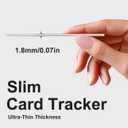 Wallet Finder Tracker Card, Wireless Charging Wallet Tracker, Works with Apple Find My (iOS Only), Find My Wallet, Luggage, car, Backpack and More, IP68 Waterproof