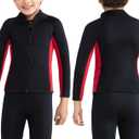 Kids Wetsuit Top Boys Wetsuit Jacket 2mm Keep Warm in Cold Water Wet Suit Top Toddler T4 3T Scuba Diving Snorkeling Swimming Paddle Boarding Kayaking, Size 10