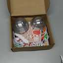 Syhood 30 Set Christmas Candy Dome Holder Cards Xmas Candy Treat Holder Clear Plastic Ornaments Shaker Cards Pouches Chocolate Holder for Party Favors DIY Gift Rewards School Supplies