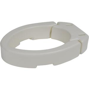 Drive Medical RTL12608 Hinged Toilet Seat Riser, Elongated Seat, White