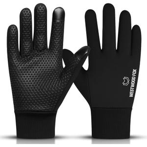 WESTWOOD FOX Kids Winter Thermal Cycling Gloves Boys Girls Flexible Grip Touchscreen Cycling Bike Gloves for Children Running Ski Anti-Slip Mitts (S (6-8 year old))
