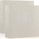 Lanpn Scrapbook Photo Album 12x12 2 Packs, Linen Cover Archival Acid Free Top Load 3 Ring Binder Folder Photo Book 12 x 12 with 30 Plastic Sleeves 60 Pages Beige