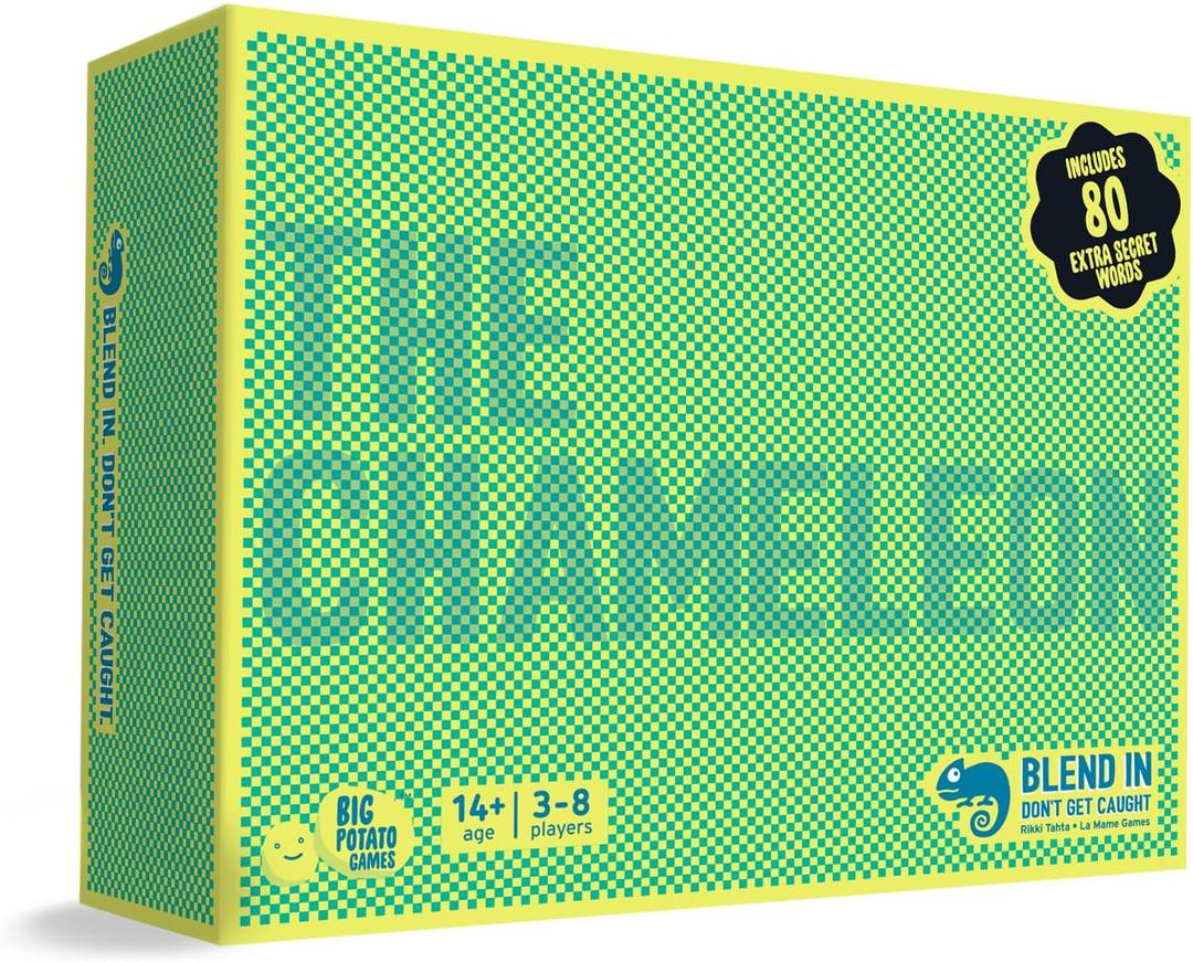 The Chameleon: Award-Winning Bluffing Board Game for Family, Adults & Friends | Includes 80 Extra Secret Words | Who is The Imposter?